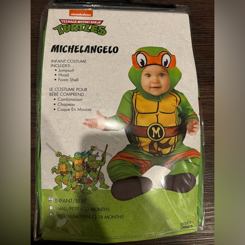 Ninja turtles baby costume